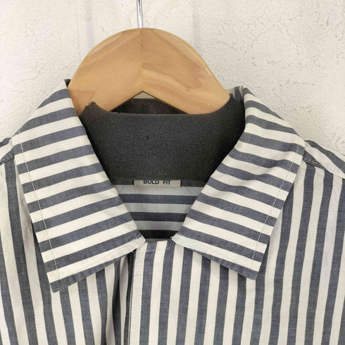 スティーブンアラン Steven Alan ストライプ柄 オープンカラーシャツ メンズ
