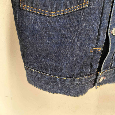 ドゥニーム Denime AUTHENTIC 507 2ndデニムジャケット 濃紺 ハギ付 メンズ 実寸 肩幅43身幅53着丈53