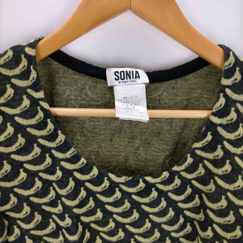 ソニアバイソニアリキエル SONIA by SONIA RYKIEL バナナ柄 コットンニット レディース JPN:M