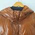 ザラ ZARA エナメルコーティング中綿フーデッドジャケット レディース import:M