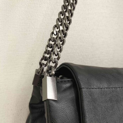 ザラ ZARA ROCK FLAP SHOULDER BAG フラップ ロッカー レザーワンショルダーバック レディース ONE SIZE