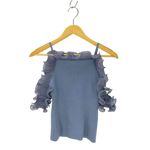 スナイデル snidel Sustainableプリーツフリルドッキングニット レディース ONE SIZE