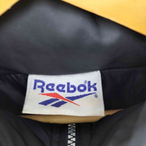 リーボック Reebok ロゴ 刺繍 リップストップ ベクターロゴ ジップ ダウン ジャケット メンズ