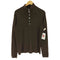 バナナリパブリック BANANA REPUBLIC MERINO EXTRA FINE WOOL メリノ ウール エルボー 切替 2WAY ネック L/S ポロ シャツ メンズ import:M