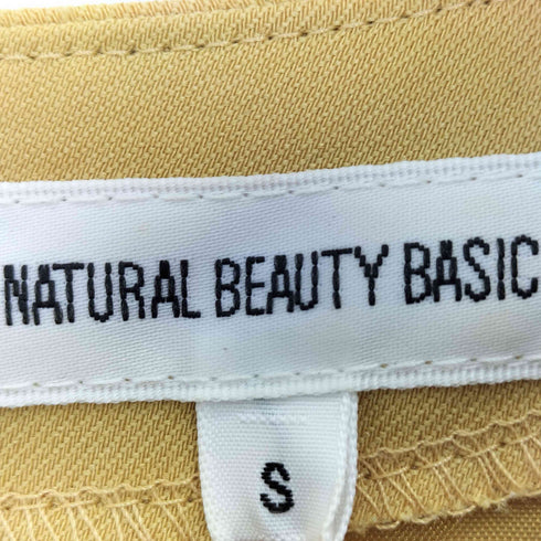 ナチュラルビューティーベーシック NATURAL BEAUTY BASIC リネンライクカマーベルトワンピース レディース JPN:S