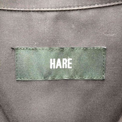 ハレ HARE 刺繍ポケット S/S オープンカラーシャツ メンズ FREE