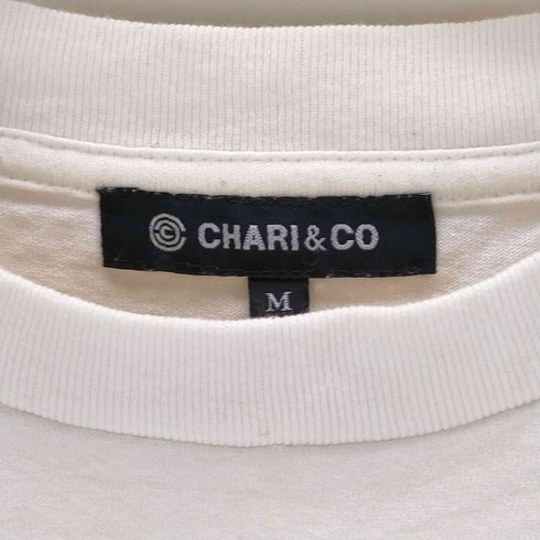 チャリアンドコー chari&co ロゴプリントクルーネックTシャツ メンズ