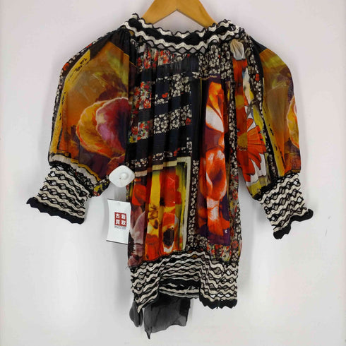 ジャンポールゴルチエ Jean Paul GAULTIER soleil 花柄 ボウタイパワーネット 転写 レディース JPN:S