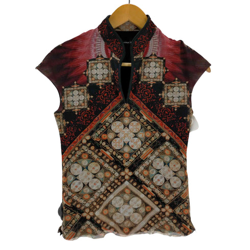 ヴィヴィアンタム VIVIENNE TAM 総柄 スキッパーパワーネット レディース 38