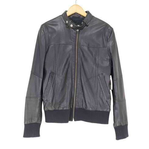ザラマン ZARA MAN リアルレザーシングルライダースジャケット メンズ JPN:M