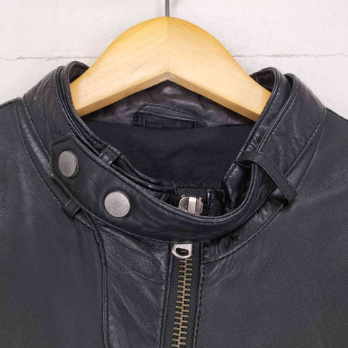 ザラマン ZARA MAN リアルレザーシングルライダースジャケット メンズ JPN:M
