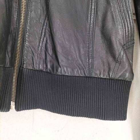 ザラマン ZARA MAN リアルレザーシングルライダースジャケット メンズ JPN:M