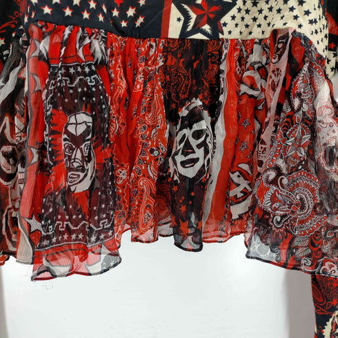 ジャンポールゴルチエ Jean Paul GAULTIER メキシカン レスラーフリル パワーネット レディース