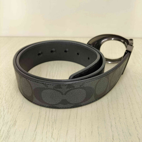 コーチ COACH シグネチャー リバーシブル レザーベルト レディース