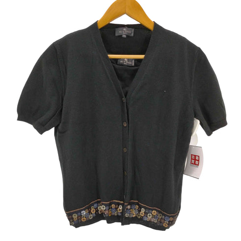 エトロ ETRO Vネック 半袖カーディガン レディース 46