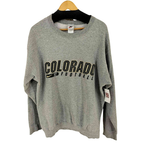 ナイキ NIKE MADE IN USA アーチロゴ クルーネックスウェット COLORADO メンズ import:M