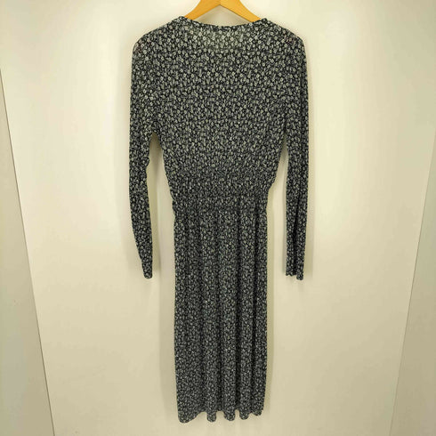 ザラ ZARA フラワーデザイン プリーツワンピース レディース import:M