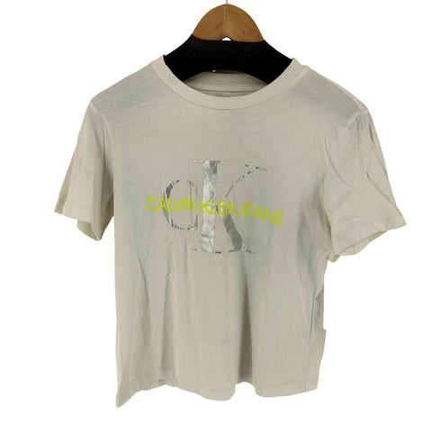 カルバンクラインジーンズ Calvin Klein Jeans フロントロゴTシャツ レディース import:S