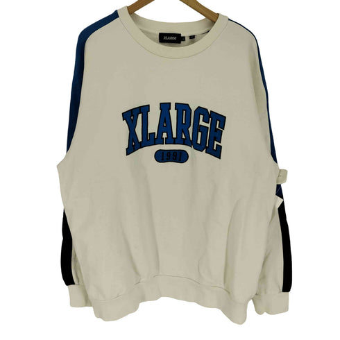 エクストララージ XLARGE 21SS PANELED CREWNECK SWEAT パネル クルーネック スウェット メンズ import:XL