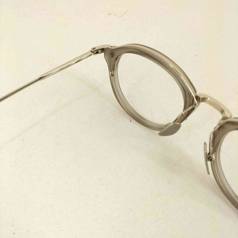 トムブラウン THOM BROWNE DITA期 SATIN GREY CRYSTAL/SHINY SILVER BRIDGE AND TEMPLES メンズ 46□20-150