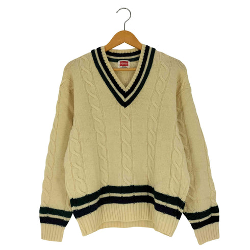 ヘインズ Hanes 90s ウール チルデンニット Vネックニット メンズ import:M