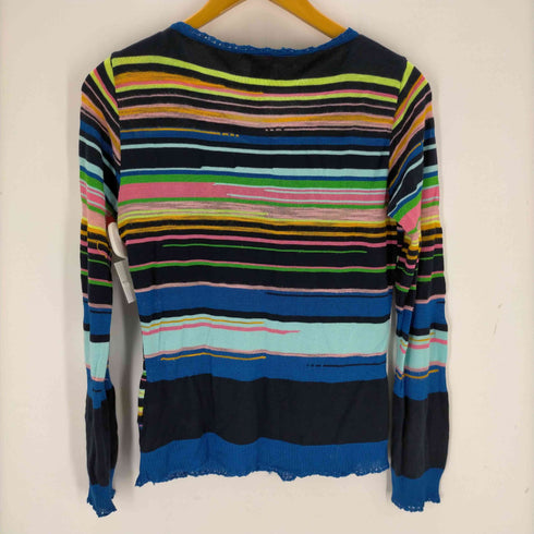 クリスチャンラクロワ Christian Lacroix マルチボーダーカーディガン レディース JPN:M