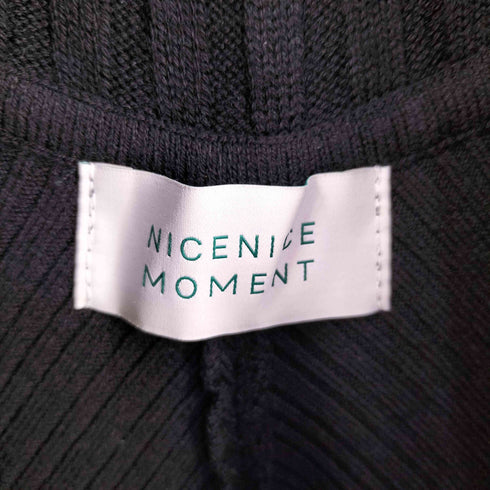 NICENICEMOMENT オープンタートルネックニット レディース FREE