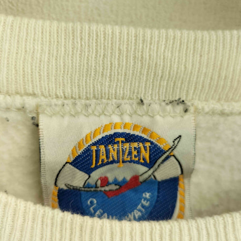 ジャンセン jantzen 90S USA製 前Vガゼット 立体プリント スウエット メンズ import:XL