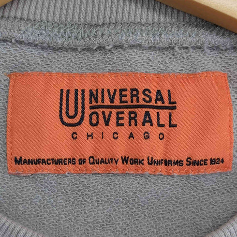 ユニバーサルオーバーオール UNIVERSAL OVERALL ロゴ刺繍 クルーネックスウェット メンズ JPN:L