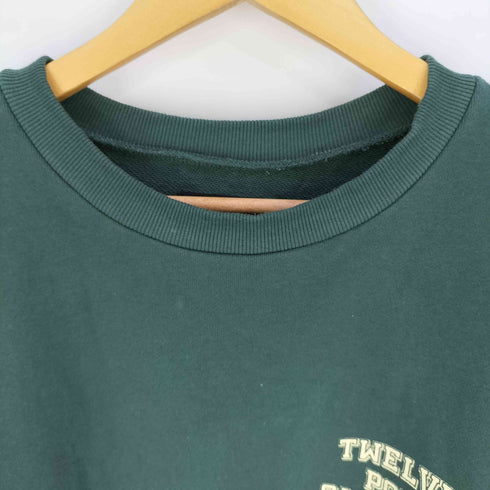 TWELVE PERCENT ロゴ刺繍 クルーネックスウェット メンズ import:XXL