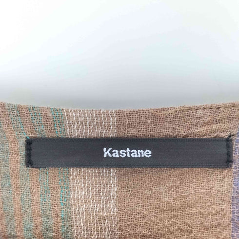 カスタネ Kastane チェンナイマルチストライプワンピース レディース