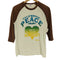 バーデン BURDEN CALIFORNIAPEACE LOVE&HAIGHT プリント タオル地 Q/S ラグランスリーブ Tシャツ メンズ import:M