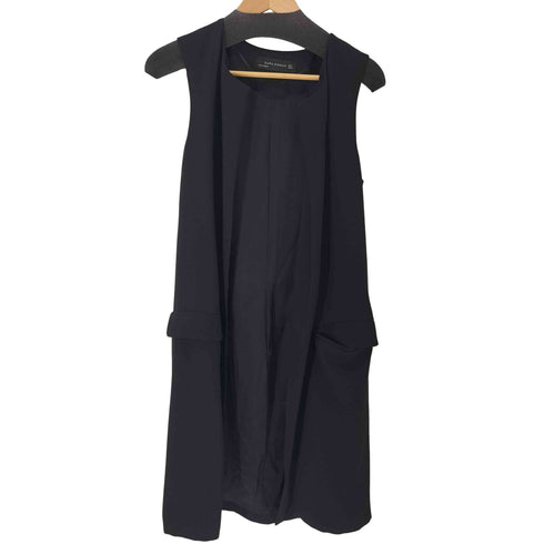 ザラ ZARA デザインロングベスト レディース import:S