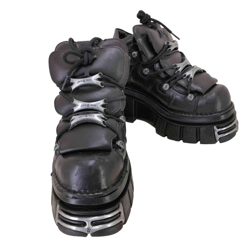 ニューロック NEW ROCK M-106-S112 ANKLE BOOT METALLIC メンズ 43