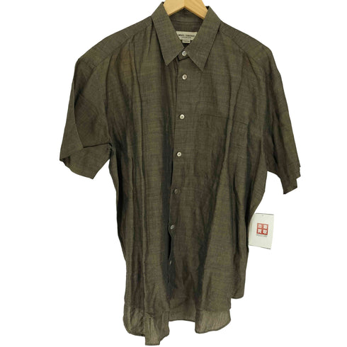 メンズティノラス MENS TENORAS CALZTURE UOMO リネン コットン S/S シアー シャツ メンズ FREE