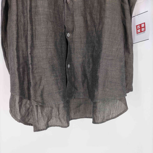 メンズティノラス MENS TENORAS CALZTURE UOMO リネン コットン S/S シアー シャツ メンズ FREE