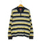 シュプリーム Supreme Stripe Zip L/S Polo ストライプ ジップ ロングスリーブ ポロシャツ メンズ import:L