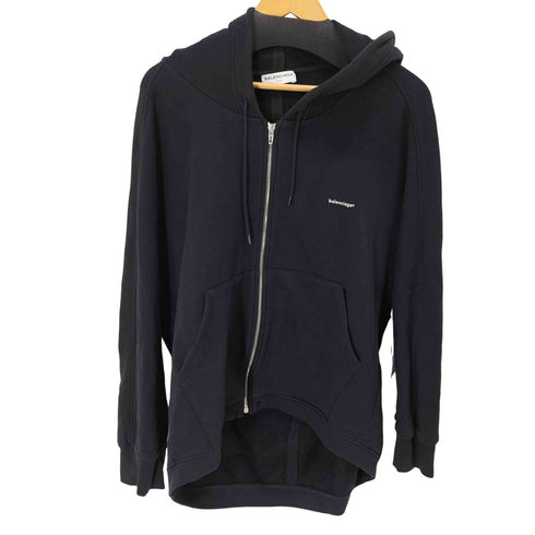 バレンシアガ BALENCIAGA ロゴプリント ジップアップパーカー メンズ import:XS