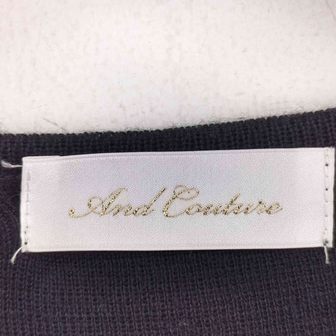 アンドクチュール And Couture 袖プリーツ ニット レディース 38