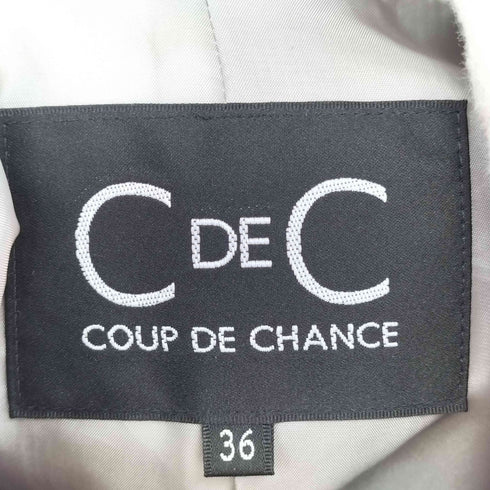 クードシャンス COUP DE CHANCE カシミヤ混 ベルテッドコート レディース 36