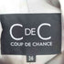 クードシャンス COUP DE CHANCE カシミヤ混 ベルテッドコート レディース 36