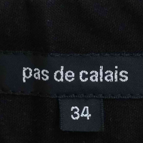 パドカレ pas de calais ウエストゴム ワイドパンツ レディース 34