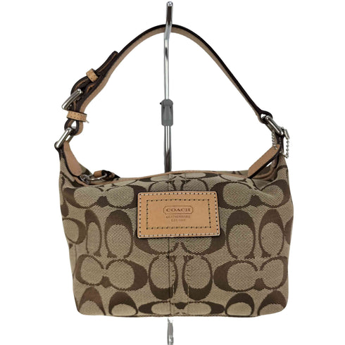 コーチ COACH シグネチャー柄 ポーチ ミニハンドバッグ レディース