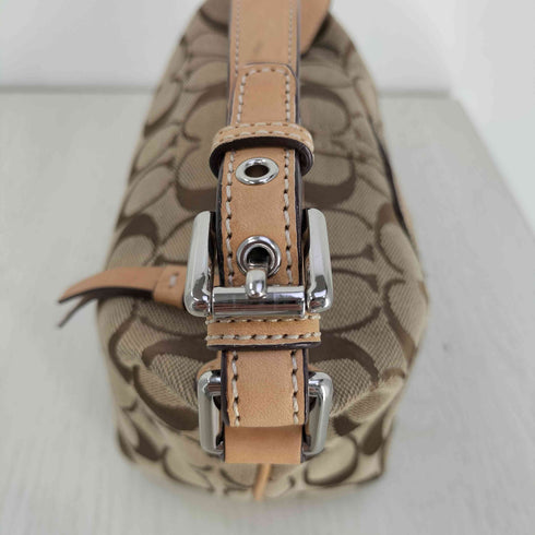 コーチ COACH シグネチャー柄 ポーチ ミニハンドバッグ レディース