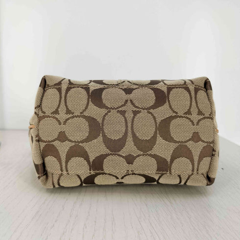 コーチ COACH シグネチャー柄 ポーチ ミニハンドバッグ レディース