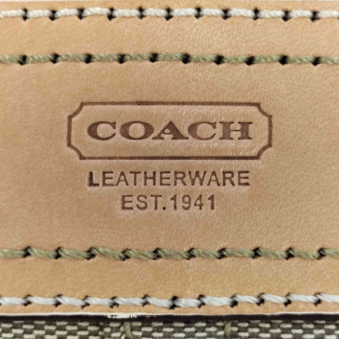 コーチ COACH シグネチャー柄 ポーチ ミニハンドバッグ レディース