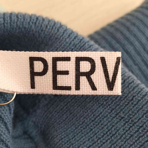 パーバーズ PERVERZE フリンジ裾 リブニットパンツ レディース