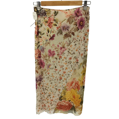 デシグアル Desigual 24AW 花柄 パッチワークミディスカート レディース JPN:M