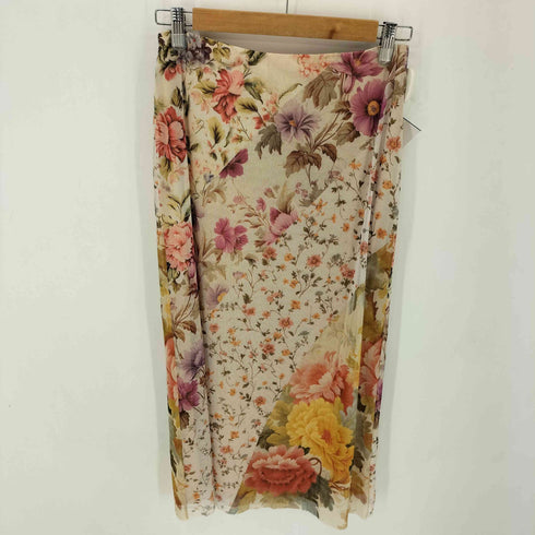 デシグアル Desigual 24AW 花柄 パッチワークミディスカート レディース JPN:M