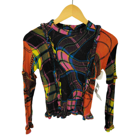 デシグアル Desigual 22AW María Escoté plaid ribbed pullover レディース import:M